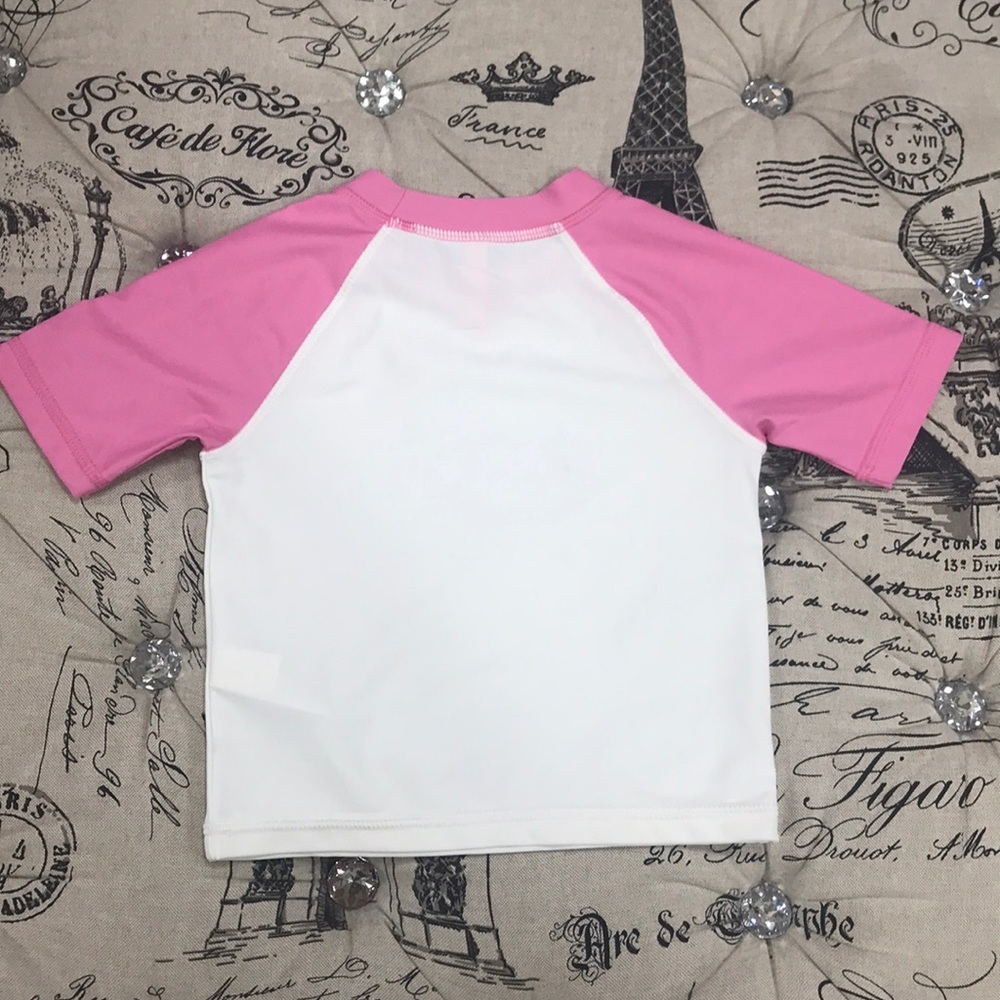 🎁 Joe Fresh Cherry Raglan Rashguard Swim Top - Picture 3 of 7